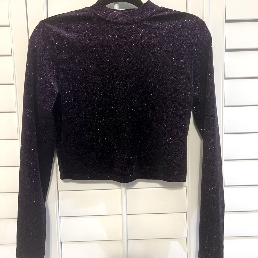 Dark Purple Sparkly Top!